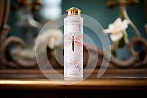 tube of calamine lotion with a dragonfly on top