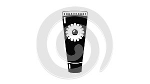 Tube cream icon animation