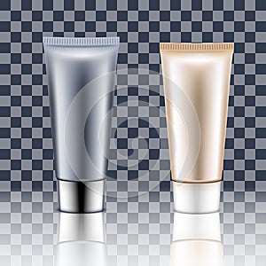 Tube Cream on a Transparent background.
