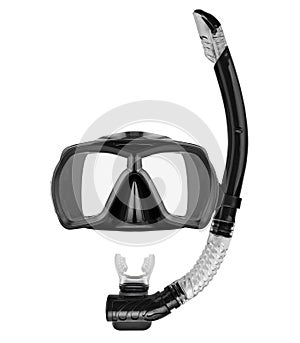 Tube for diving (snorkel) and mask