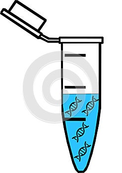 Tube with DNA