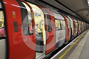 Tube in London, England