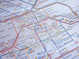 Tube map of London underground