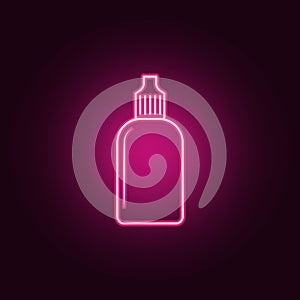 tube for medicine icon. Elements of Bottle in neon style icons. Simple icon for websites, web design, mobile app, info graphics