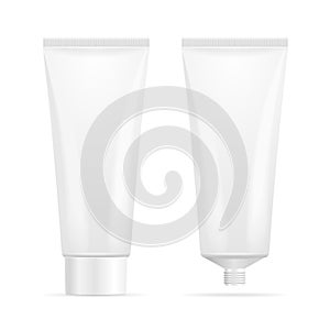 Tube Mock-Up For Cream. Vector