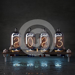 Tube processor calendar and date 2023 new year