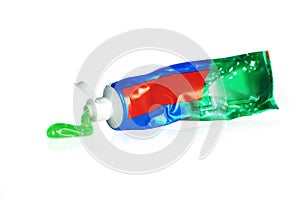 Tube of toothpaste