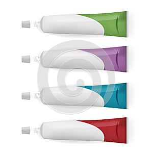 Tube Toothpaste Clean Mockup Product Vector