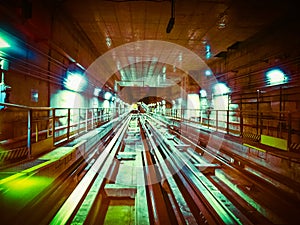 Tube tunnel vintage retro