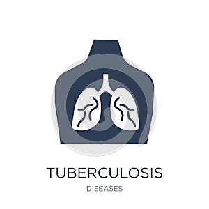 Tuberculosis icon. Trendy flat vector Tuberculosis icon on white