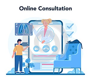 Tuberculosis specialist online service or platform. Human pulmonary