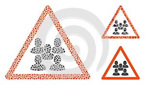 Tuberous People Group Warning Icon Collage