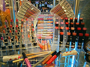 Tubes of lipstick