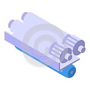 Tubes osmosis icon isometric vector. Water system