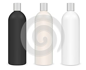 Tubular Cosmetic Shampoo Bottle. Cylinder Package