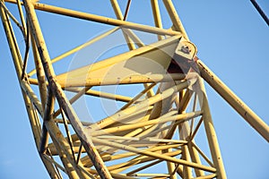 Tubular frame of a big jib crane