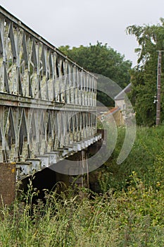 The Tucker Bailey Bridge in Saint Holaire Pettiville, Normandy