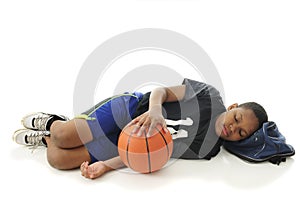 Tuckered Out Basketball Tween photo