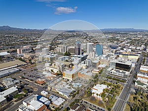 Tucson modern city aerial view, Tucson, AZ, USA photo