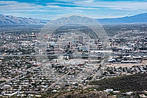 Tucson view from Tumamoc Hill, Arizona