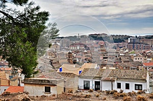 Cityscape of ancient town Tudela, Spain photo