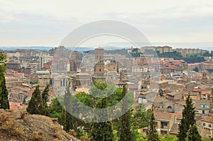 Panorama of Tudela, Spain photo