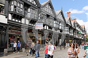 Tudor building in Northgate Street. Chester. England