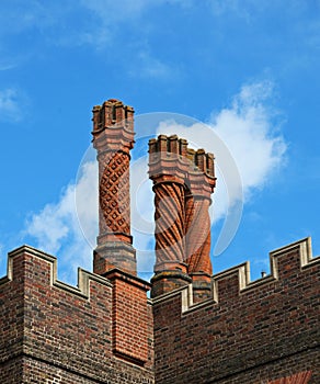 Tudor Chimneys at Hampton Court Palace