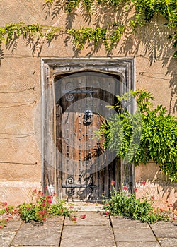 Tudor Doorway, Packwood House, Warwickshire, England.