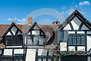 Tudor house facade