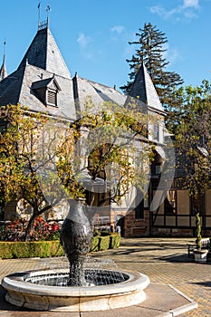 Tudor mansion, winery
