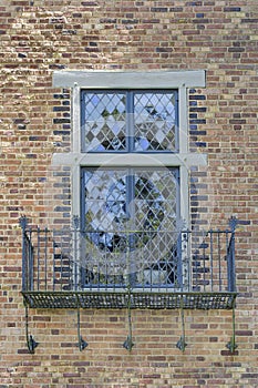 Tudor Style Windows with Balcony