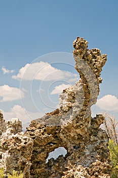 Tufa rock formation photo