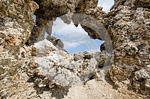 Tufa tower formations at Mono Lake in Californias eastern Sierra, located off of US-395