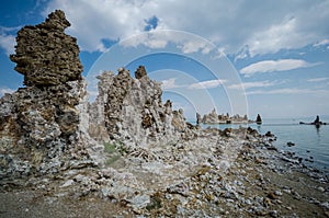 Tufa tower formations at Mono Lake in eastern Sierra, located off of US-395