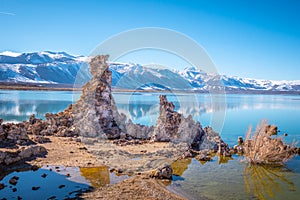 Tufa towers columns of limestone at Mono Lake