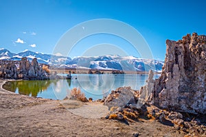 Tufa towers columns of limestone at Mono Lake