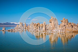 Tufa towers columns of limestone at Mono Lake