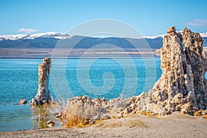 Tufa towers columns of limestone at Mono Lake