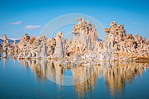 Tufa towers columns of limestone at Mono Lake