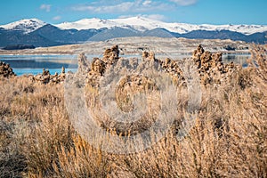 Tufa towers columns of limestone at Mono Lake