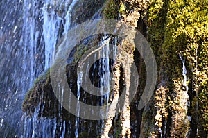 Tufas -carbonate sinter deposits- and waterfalls in the Cuervo river, Cuenca, central Spain