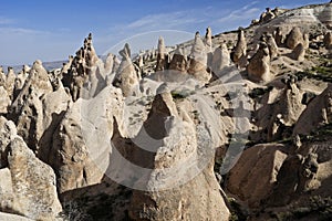 Tuff formations in Cappadocia, Turkey