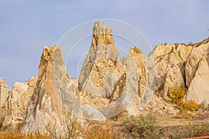 Cappadocia tuff formations landscape