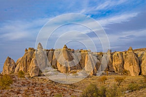 Cappadocia tuff formations landscape
