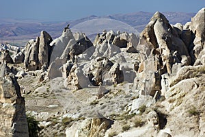 Tuff stone rock formation near GÃ¶reme