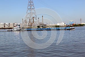 Tug Boat & Barge on Ship Channel