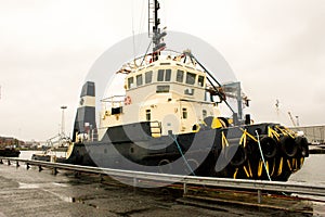 Docked Tug Boat