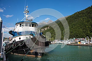 Tug boat at Skagway, Alaska