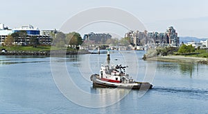 Tug Boat in Victoria Canada Harbor